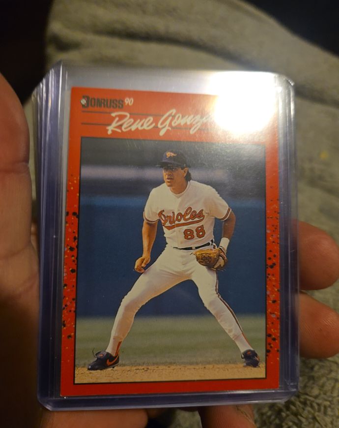 1990 Donruss #401 Rene Gonzales — front
