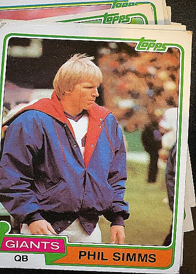 1981 Topps #55 Phil Simms — front