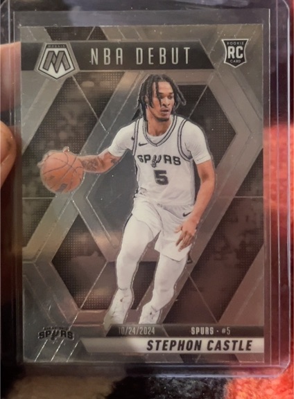 2024-25 Panini Mosaic #267 Stephon Castle NBA Debut RC — front