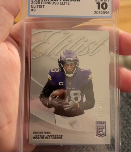 2025 Donruss Elite #9 Justin Jefferson — front