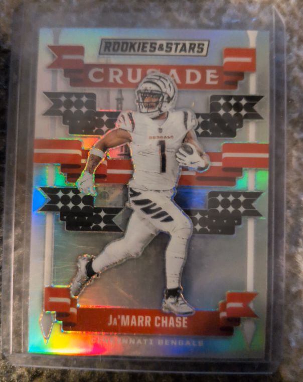 2021 Rookies & Stars Crusade #CRU-JC Ja'Marr Chase — front