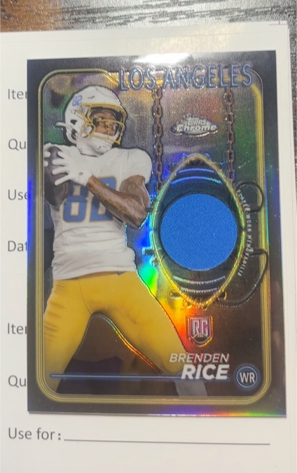 2022 Donruss Optic Football #RC Brenden Rice — front