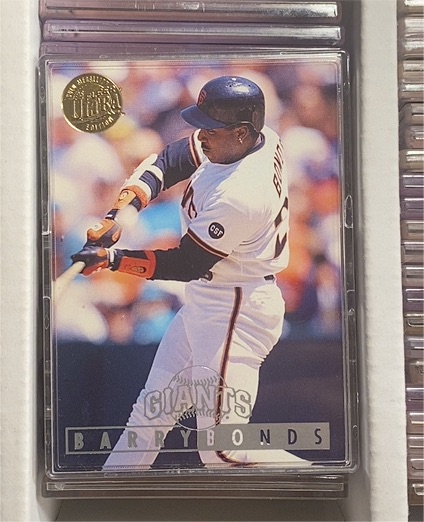 1993 Ultra #1 Barry Bonds — front