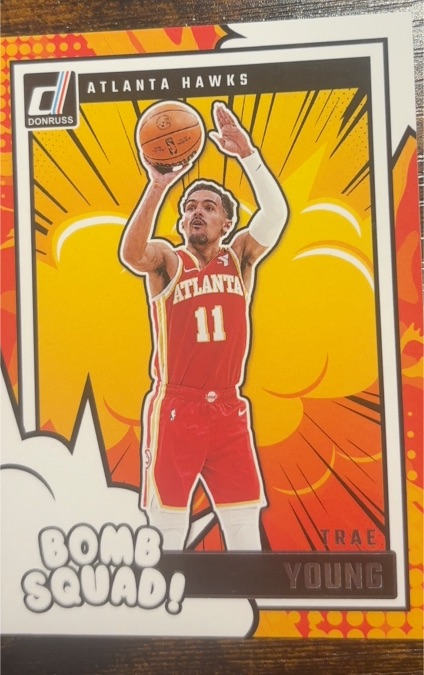 2022 Donruss Bomb Squad! #BOMB-1 Trae Young — front