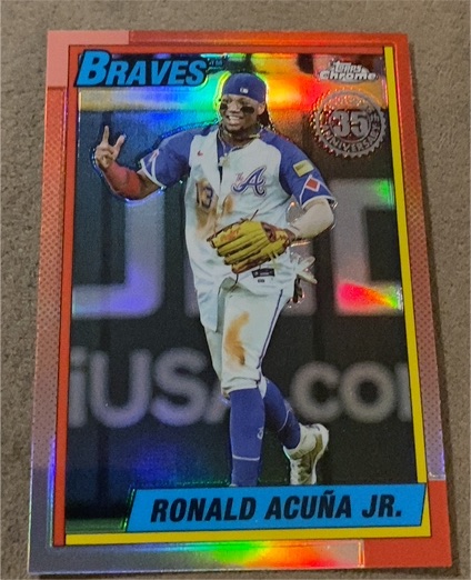 2022 Topps Chrome #35 Ronald Acuña Jr. — front