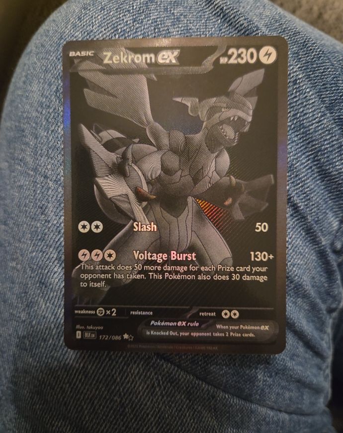 2012 Pokémon Black & White #172 Zekrom ex — front