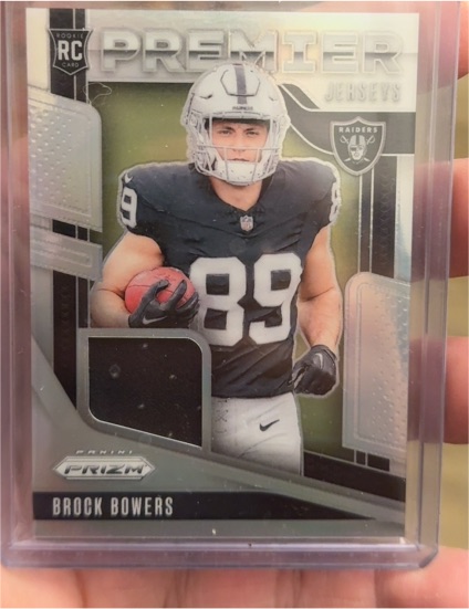 2022 Panini Prizm Premier Jerseys #89 Brock Bowers — front
