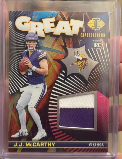 2022 Panini Illusions Great Expectations #GE-JJM J.J. McCarthy — front