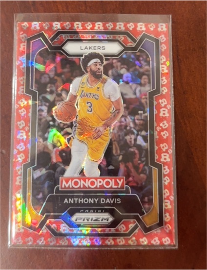 2022 Panini Prizm Monopoly #MON-AD Anthony Davis — front