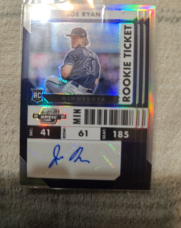 2020 Panini Contenders Optic #185 Joe Ryan Rookie Ticket — front