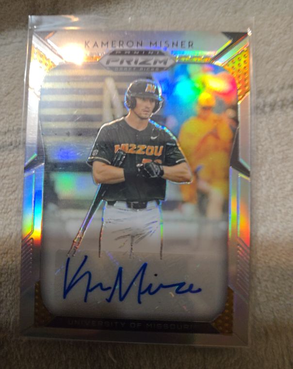 2021 Panini Prizm Collegiate Draft Picks #PR-UM-KM Kameron Misner — front