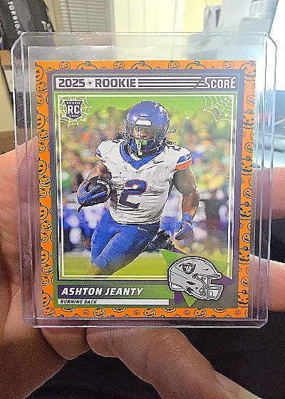 2025 Score Ashton Jeanty Rookie Card — front