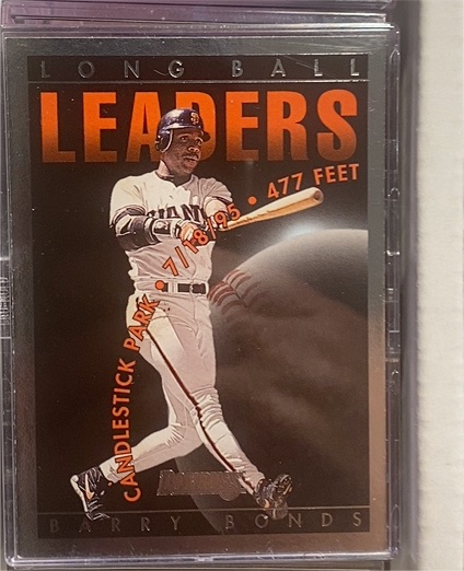 1993 Donruss Long Ball Leaders #LB-1 Barry Bonds — front