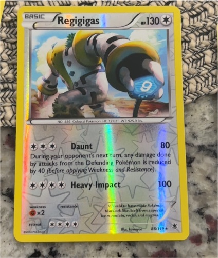 2014 Pokémon #86 Regigigas — front