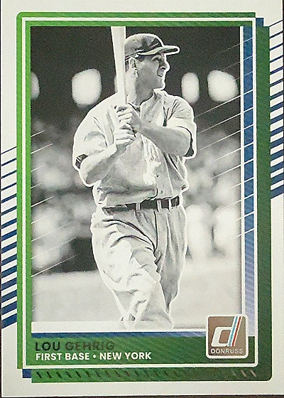 1987 Donruss #1 Lou Gehrig — front