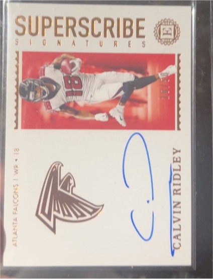 2021 Panini Superscribe Signatures #18 Calvin Ridley — front