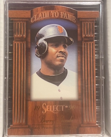1996 Select #19 Barry Bonds — front