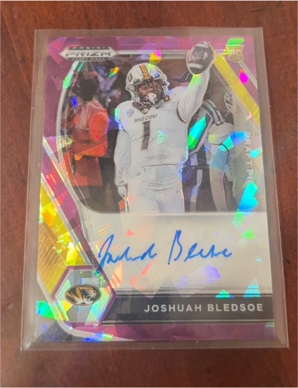 2020 Panini Prizm Draft Picks Purple Prizm Autograph Joshuah Bledsoe — front