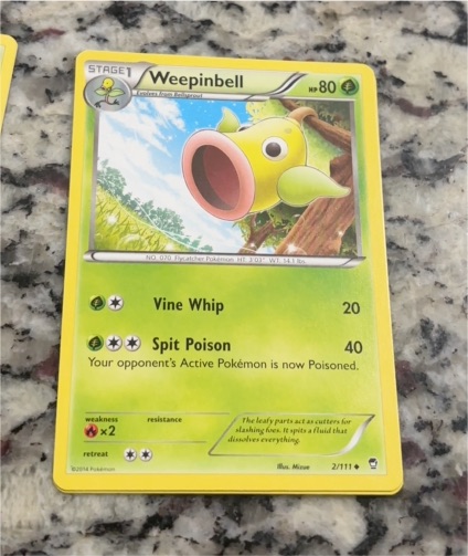2014 Pokémon #2 Weepinbell — front