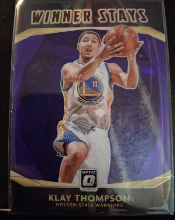 2020 Donruss Optic Winner Stays Klay Thompson — front