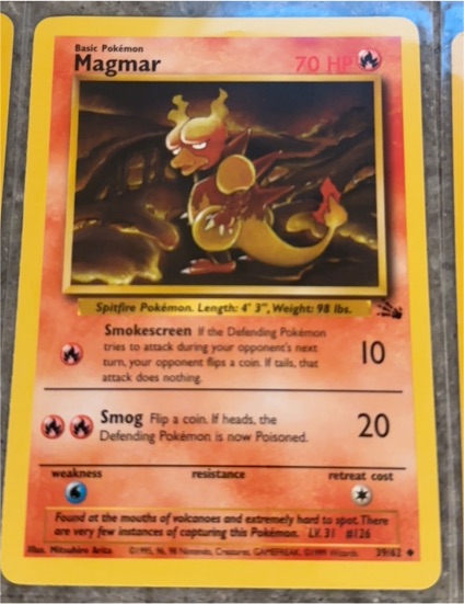 1995 Pokémon #1 Magmar — front