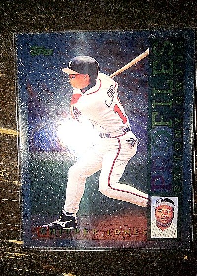 1993 Topps Profiles #PF1 Chipper Jones — front