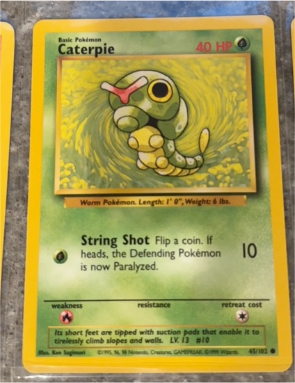 1995 Pokémon #45 Caterpie — front