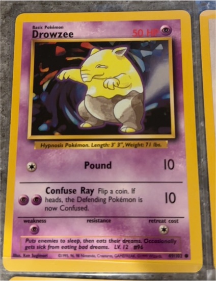 1995 Pokémon #49 Drowzee — front