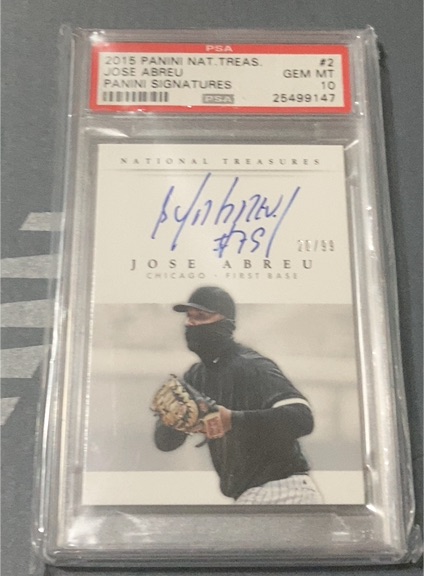 2015 Panini National Treasures #2 Jose Abreu — front
