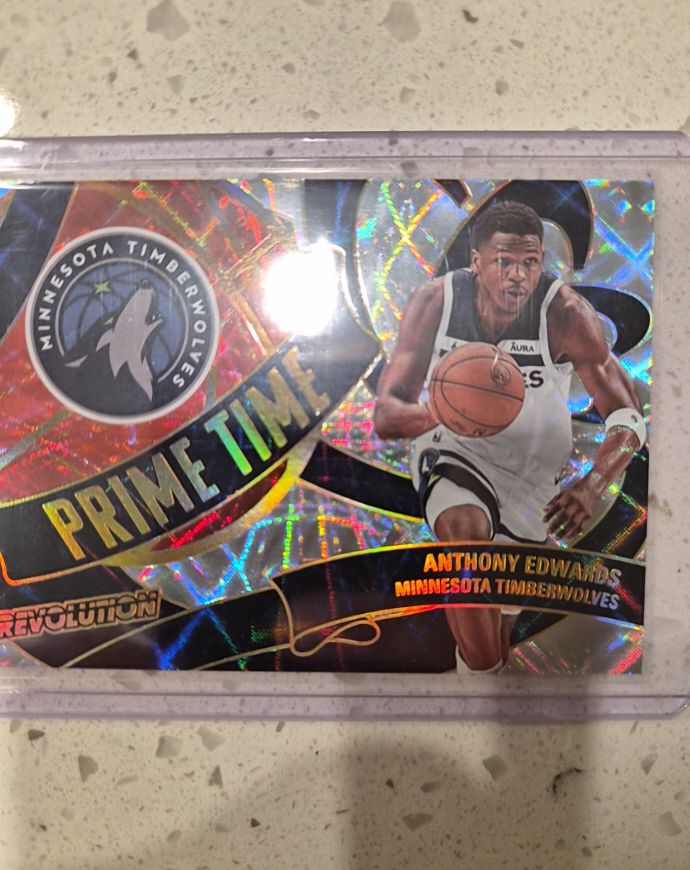 2021 Panini Revolution Prime Time #PT-1 Anthony Edwards — front