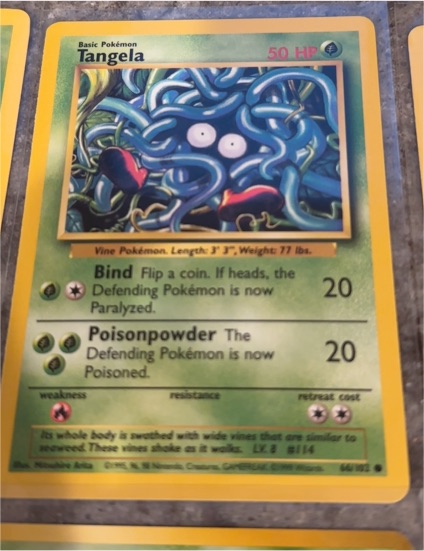 1999 Pokémon #14 Tangela — front