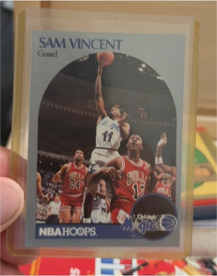 1990 NBA Hoops #17 Sam Vincent — front