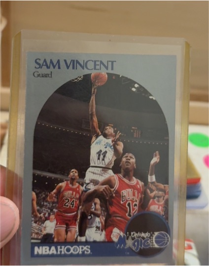 1990 NBA Hoops #11 Sam Vincent — front