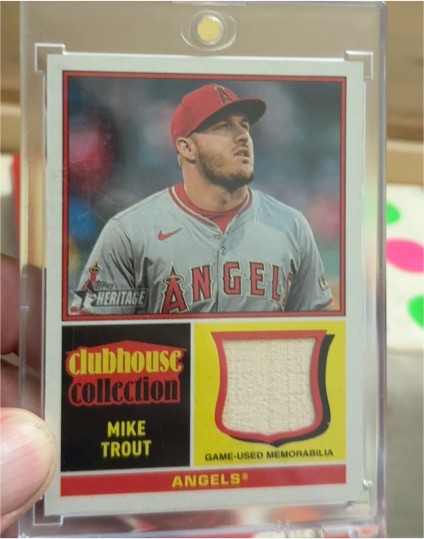 2021 Topps Heritage Clubhouse Collection Mike Trout — front