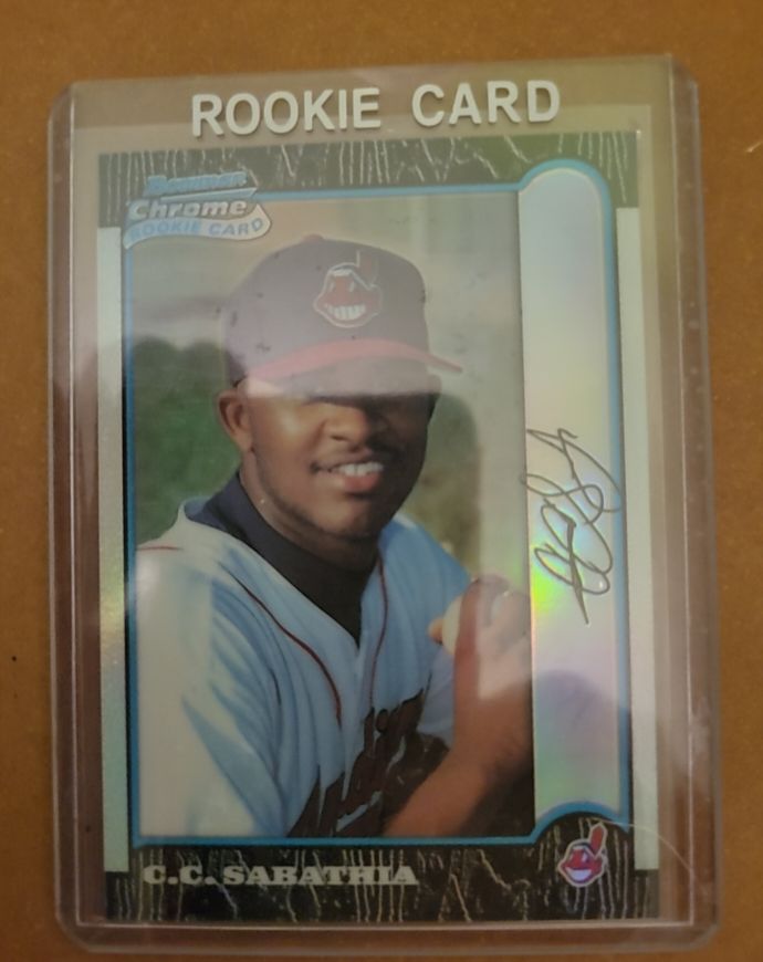 2001 Topps Chrome #340 C.C. Sabathia Rookie Card — front