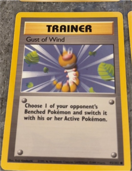 1999 Pokémon #93 Gust of Wind — front