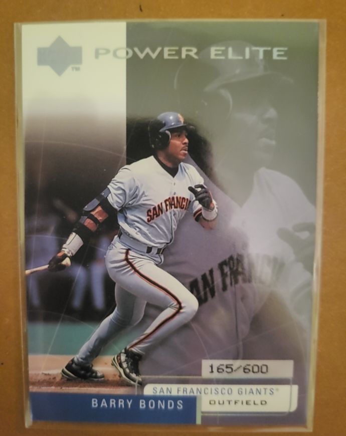1997 Upper Deck Power Elite #PE1 Barry Bonds — front