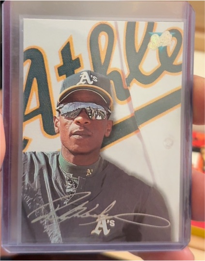 1991 Topps #1 Rickey Henderson — front