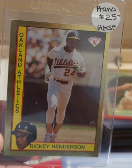 1991 Topps #91 Rickey Henderson — front