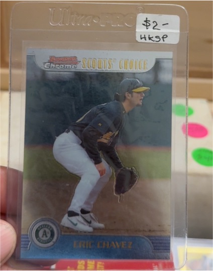 1997 Bowman Chrome Scouts' Choice #SC1 Eric Chavez — front