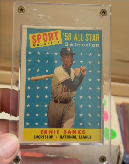 1958 Sport Magazine #58 Ernie Banks — front
