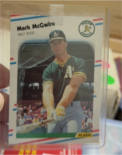 1986 Fleer #548 Mark McGwire — front