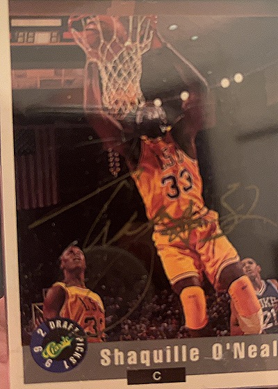 1992 Classic Draft Picks #6 Shaquille O'Neal — back