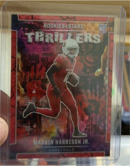 2022 Panini Rookies & Stars Thrillers #TH-1 Marvin Harrison Jr. — front