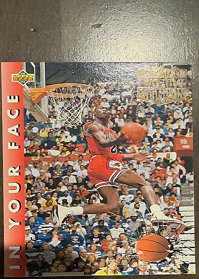 1993 Upper Deck In Your Face #1 Michael Jordan — front