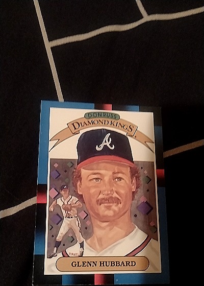 1987 Fleer #7 Glenn Hubbard — front