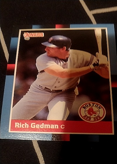 1987 Donruss #501 Rich Gedman — front
