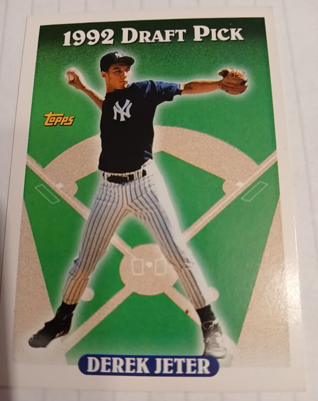 1992 Topps #1992 Draft Pick Derek Jeter — front