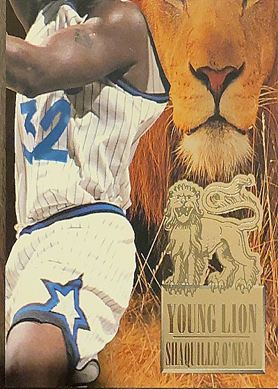 1992 SkyBox Young Lion #YL1 Shaquille O'Neal — front