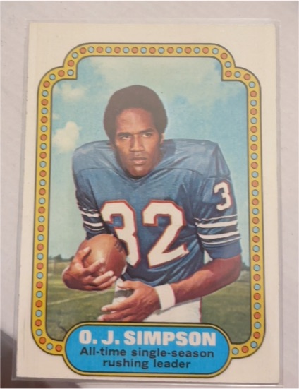 1973 Topps #32 O. J. Simpson — front